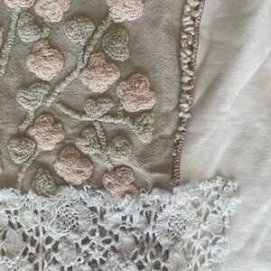 Jelbel Up cycled Lace and Embroidery Patchwork Midi Skirt -ONE of a Kind